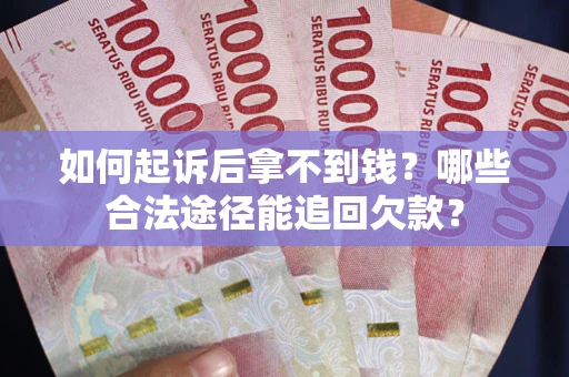 武汉如何起诉后拿不到钱？哪些合法途径能追回欠款？
