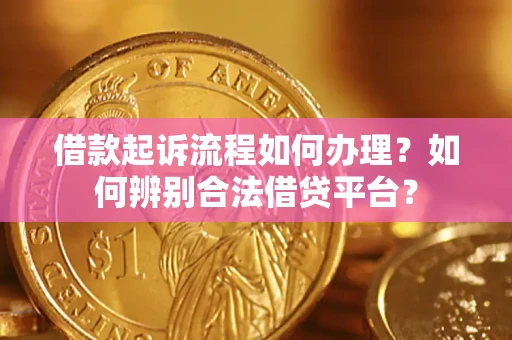 武汉借款起诉流程如何办理？如何辨别合法借贷平台？