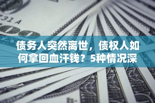 武汉债务人突然离世，债权人如何拿回血汗钱？5种情况深度解析