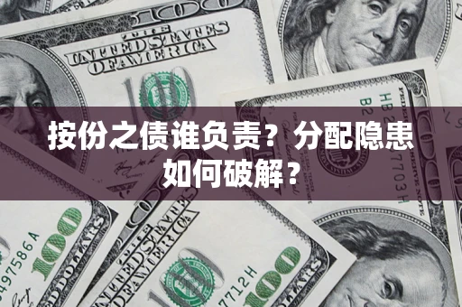 武汉按份之债谁负责？分配隐患如何破解？