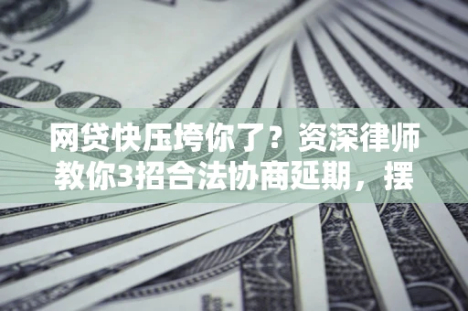 武汉网贷快压垮你了？资深律师教你3招合法协商延期，摆脱暴力催收！