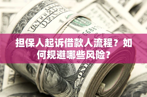 武汉担保人起诉借款人流程？如何规避哪些风险？