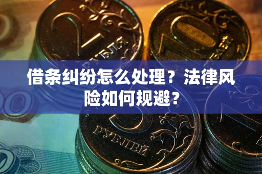 武汉借条纠纷怎么处理？法律风险如何规避？