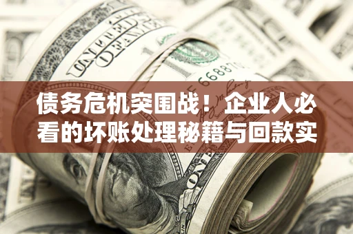 武汉债务危机突围战！企业人必看的坏账处理秘籍与回款实战指南
