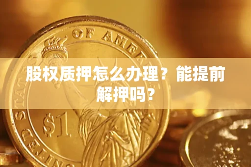 武汉股权质押怎么办理？能提前解押吗？