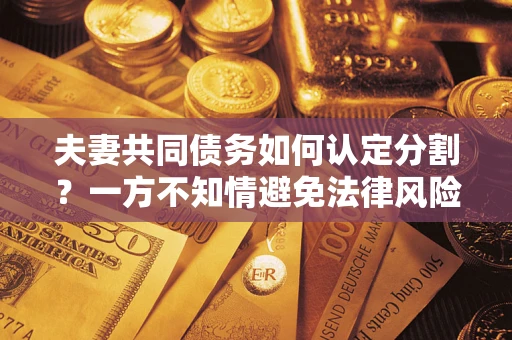 武汉夫妻共同债务如何认定分割？一方不知情避免法律风险必看！